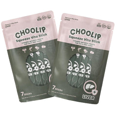 Choolip Squeeze Vita Stick envase-paquete, práctico para uso diario en casa.