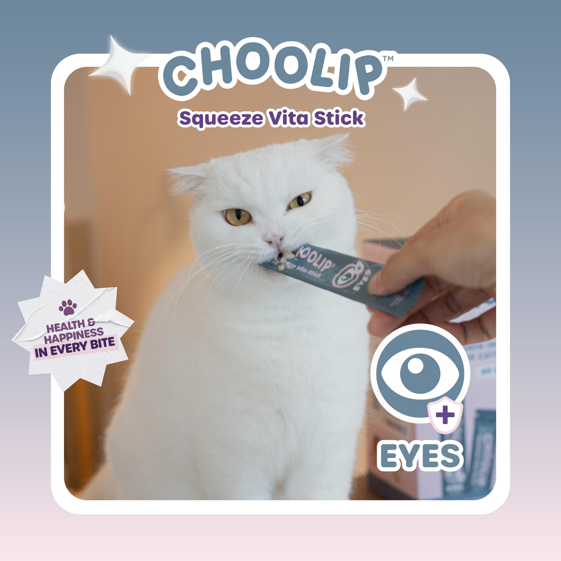 Choolip Squeeze Vita Stick: snack sabroso para gatos y perros.