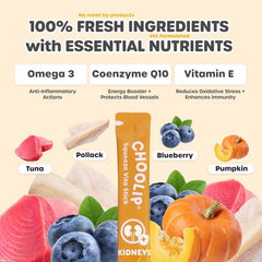 Choolip Squeeze Vita Stick, puré cremoso sin granos para digestión suave.