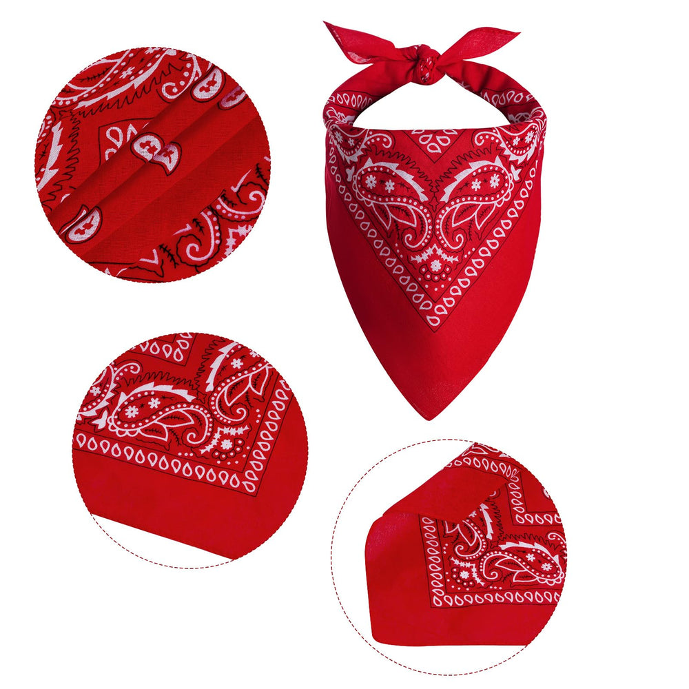 Choyaxo bandana cowboy roja 45x45 cm suave para piel sensible.