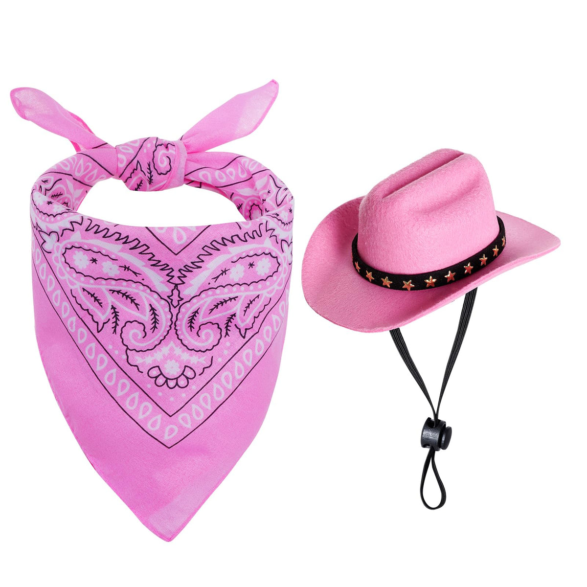 Sombrero vaquero rosa de choyaxo para mascota, elegante para Halloween