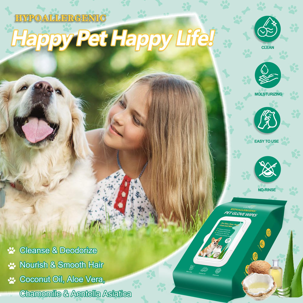 CHPPEY limpieza facial para perro tras paseo, sin aclarado