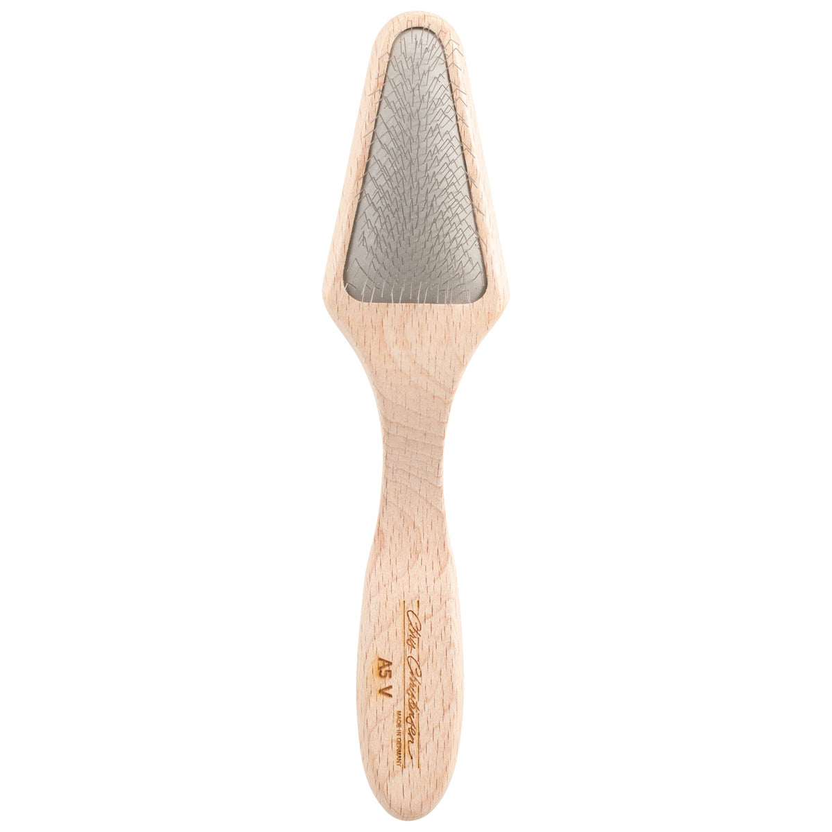 Chris Christensen Dog Brush Mark V con puntas de acero inoxidable para un cepillado suave en pelaje delicado