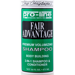 Aplicación en la palma de la mano con Fair Advantage para cabello suave y limpio.