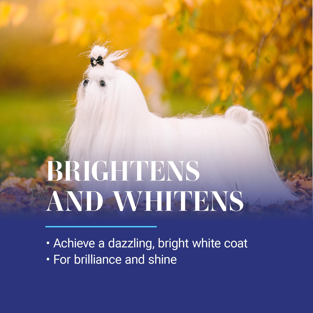 Pelo brillante tras usar White on White de Chris Christensen.