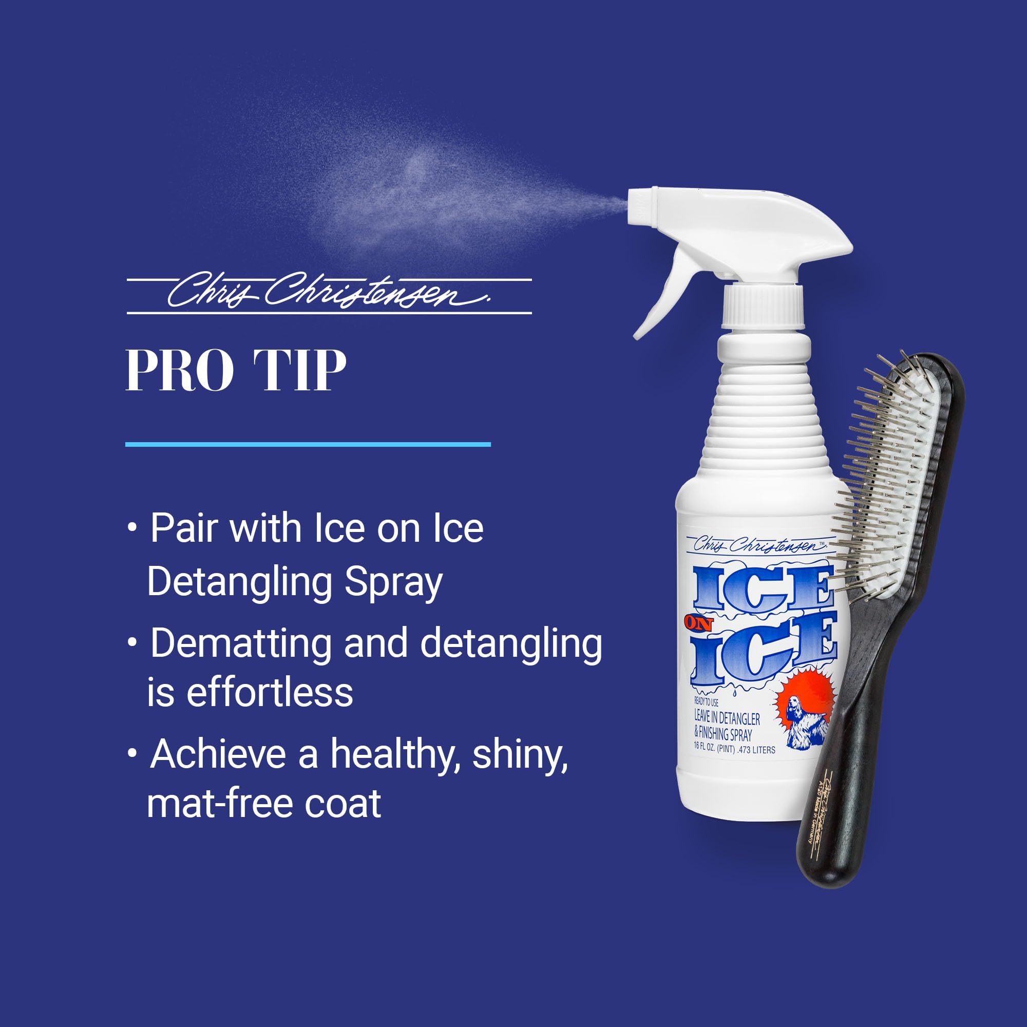 Ice Slip ideal para perros de exhibición sin dañar el pelaje.