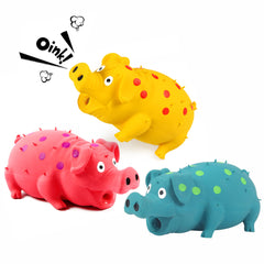Juguete cerdo ChubbyPiggies que emite gruñido para entretenimiento seguro.