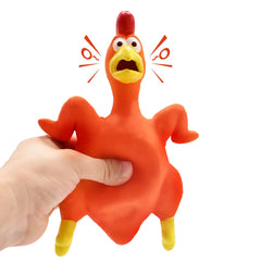 ChubbyPiggies pollo con sonajero: estímulo auditivo para entrenamiento y diversión.
