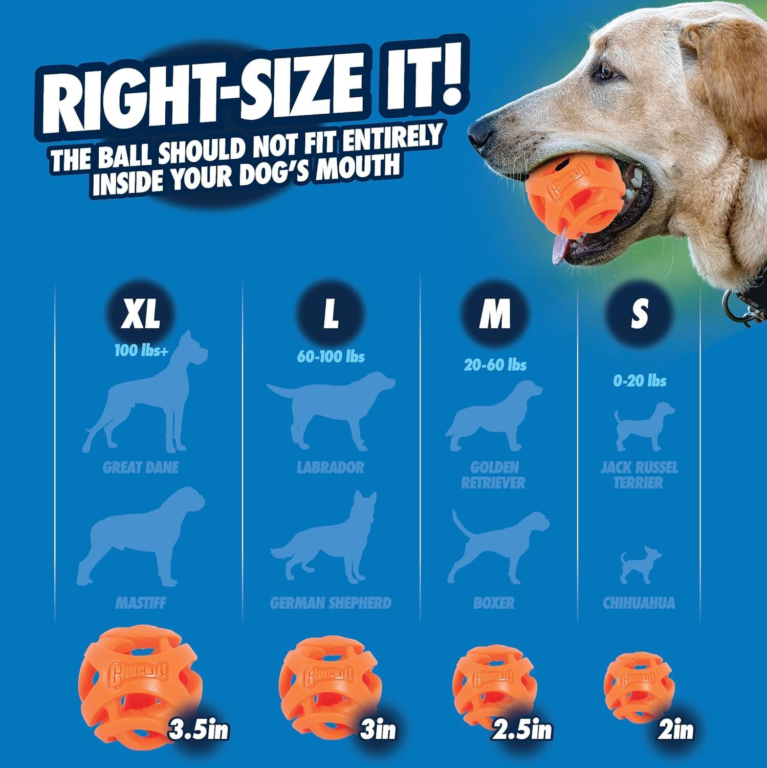 Pelota Chuckit! Air Fetch flota, ideal para agua y playa