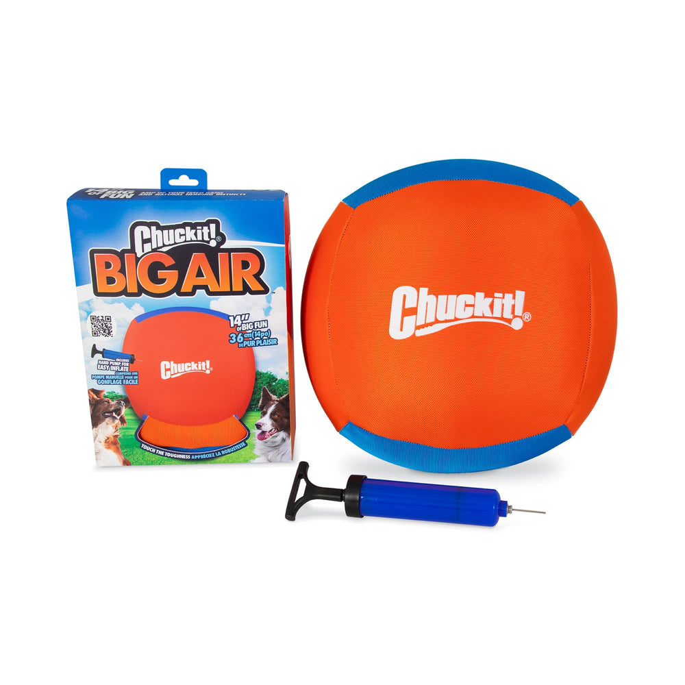Chuckit! Big Air Bola de 14 pulgadas para perros, ideal para pastoreo y recuperación.