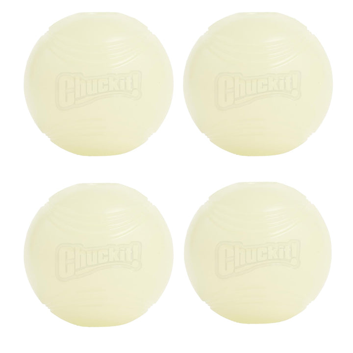 Chuckit! bola luminosa de 2-5 pulgadas para juego nocturno seguro y divertido.