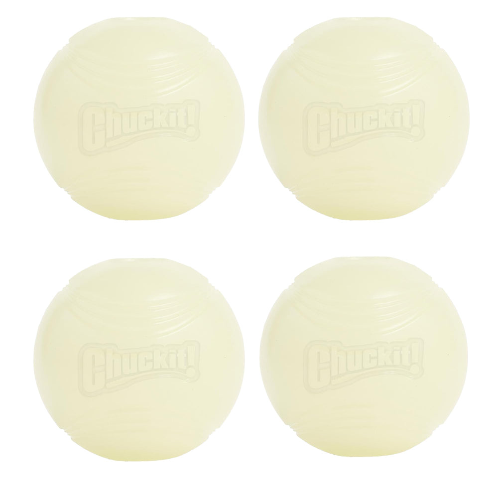 Chuckit! bola luminosa de 2-5 pulgadas para juego nocturno seguro y divertido.