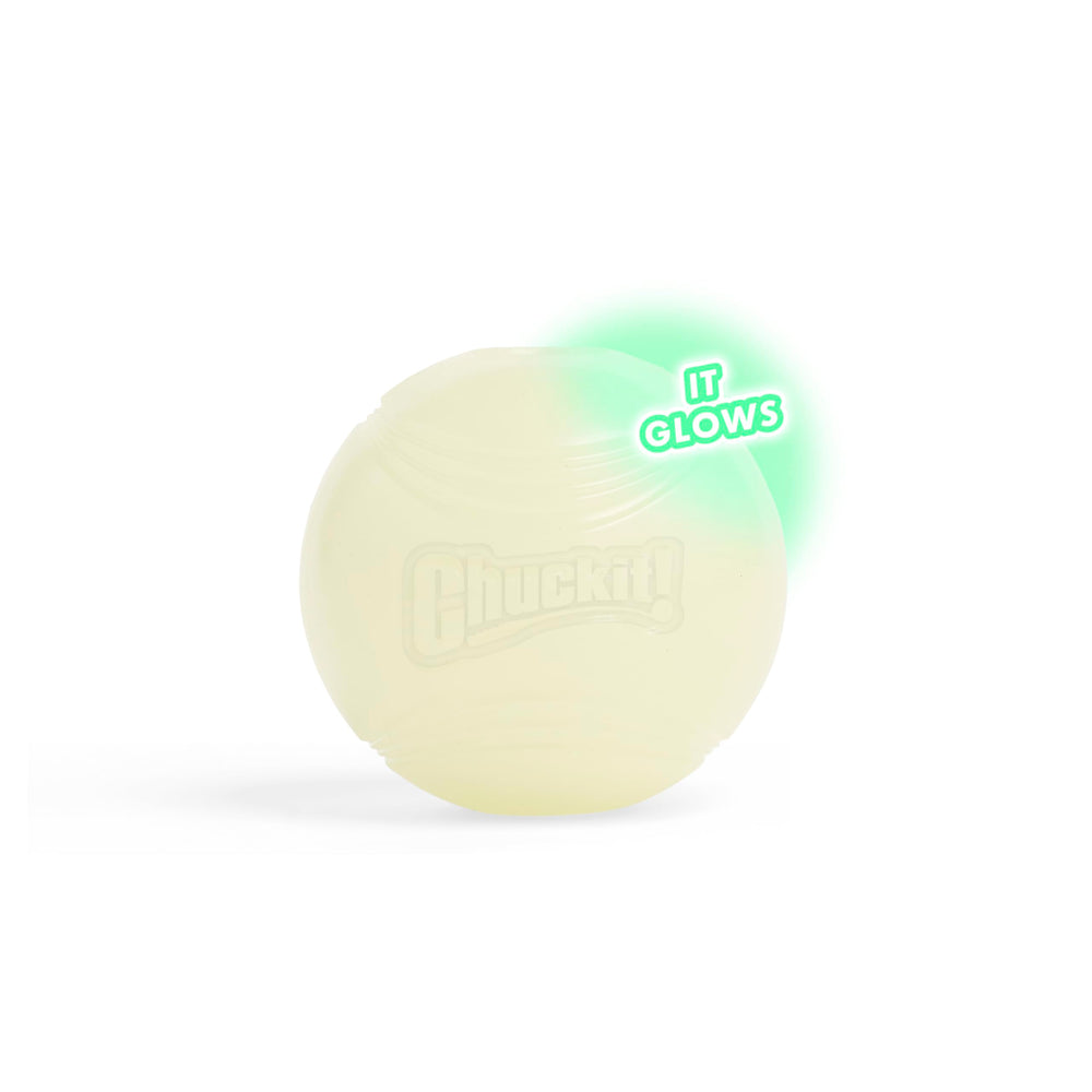 Chuckit! bola para juego nocturno con mayor visibilidad.