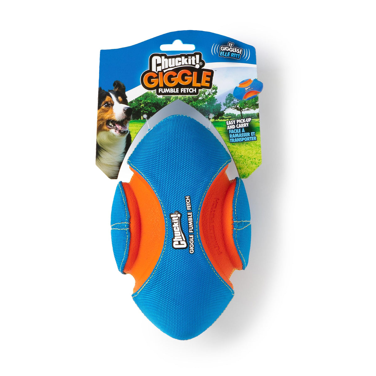 Chuckit! Giggle Fumble balón de fútbol para perros, ideal para buscar y lanzar