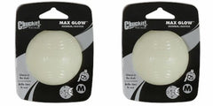 Chuckit! Max Glow Ball mediana para juego nocturno con alta visibilidad.