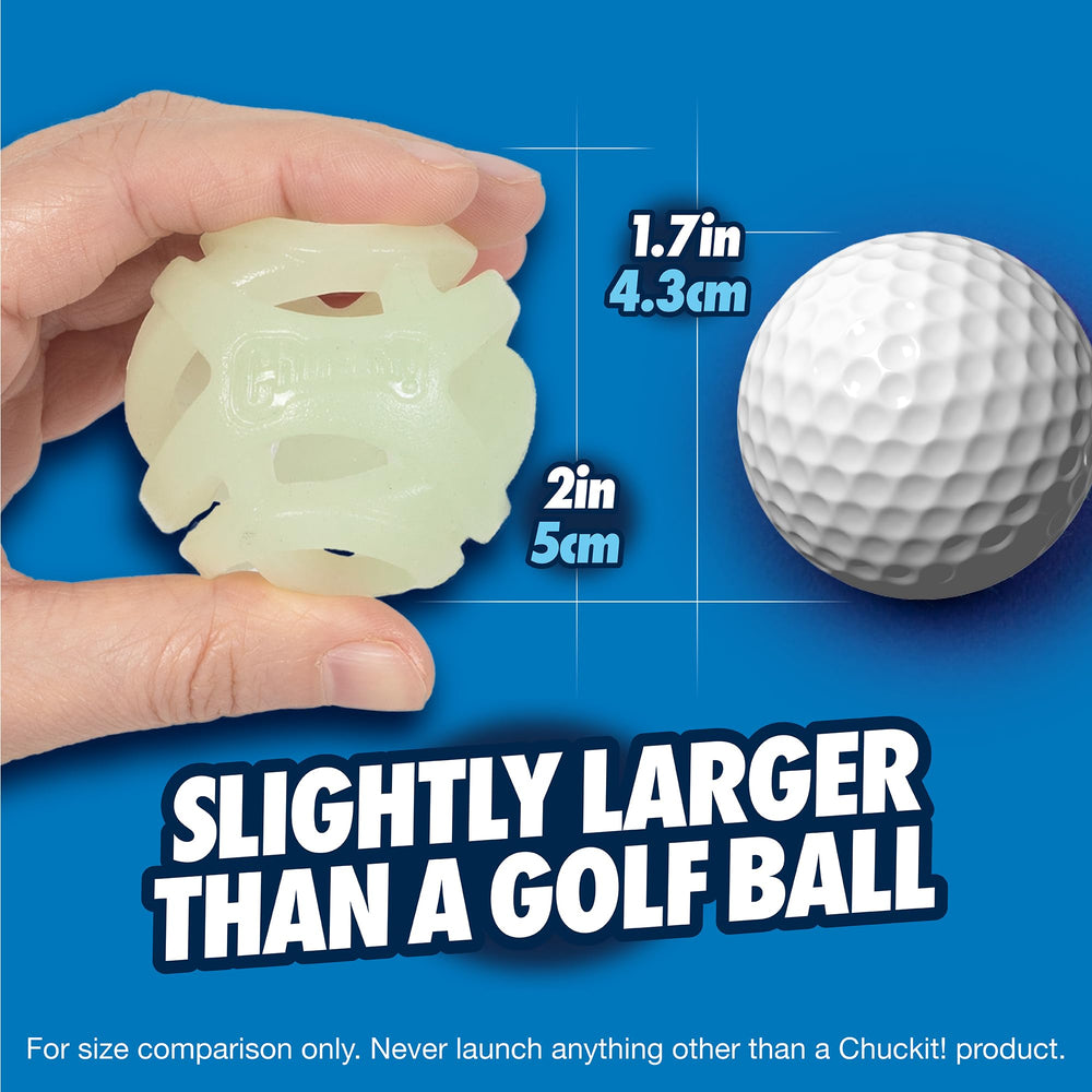 Chuckit! Pelota compatible con lanzadores para lanzamientos más largos.