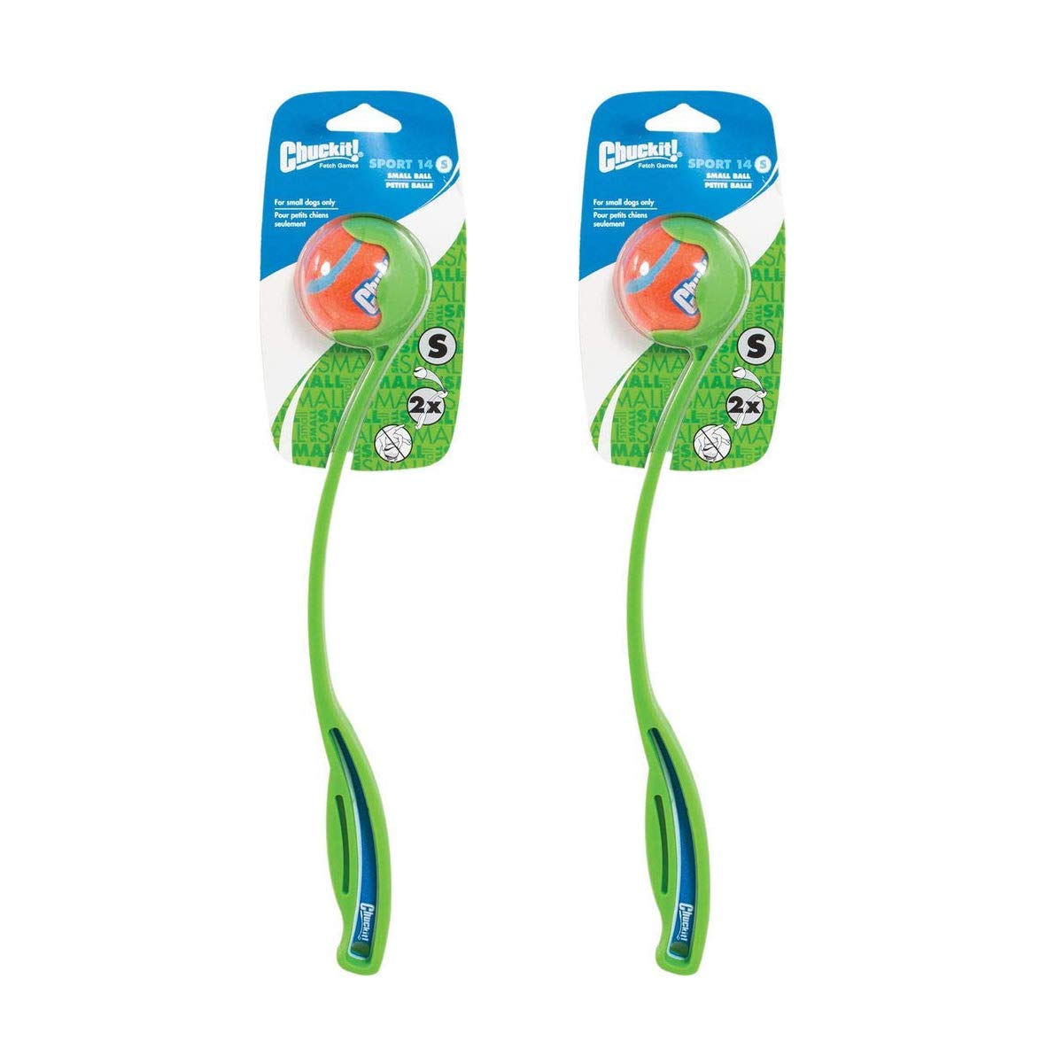 Chuckit! Sport 14S lanzador de bolas para perros facilita lanzamientos largos.