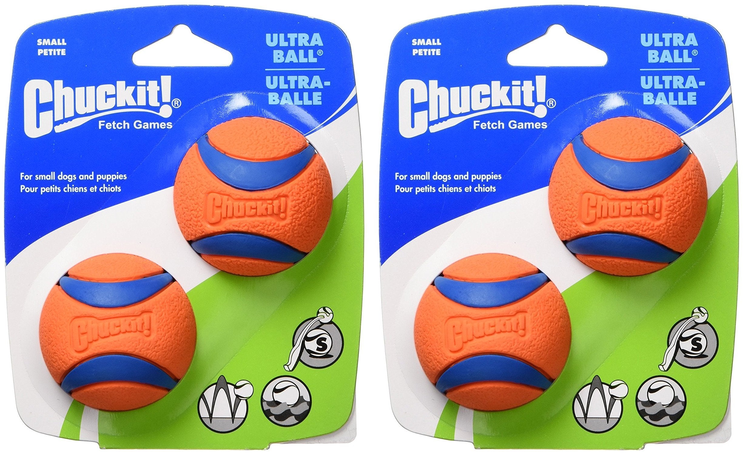Chuckit Ultra Ball pequeña para juego activo al aire libre.