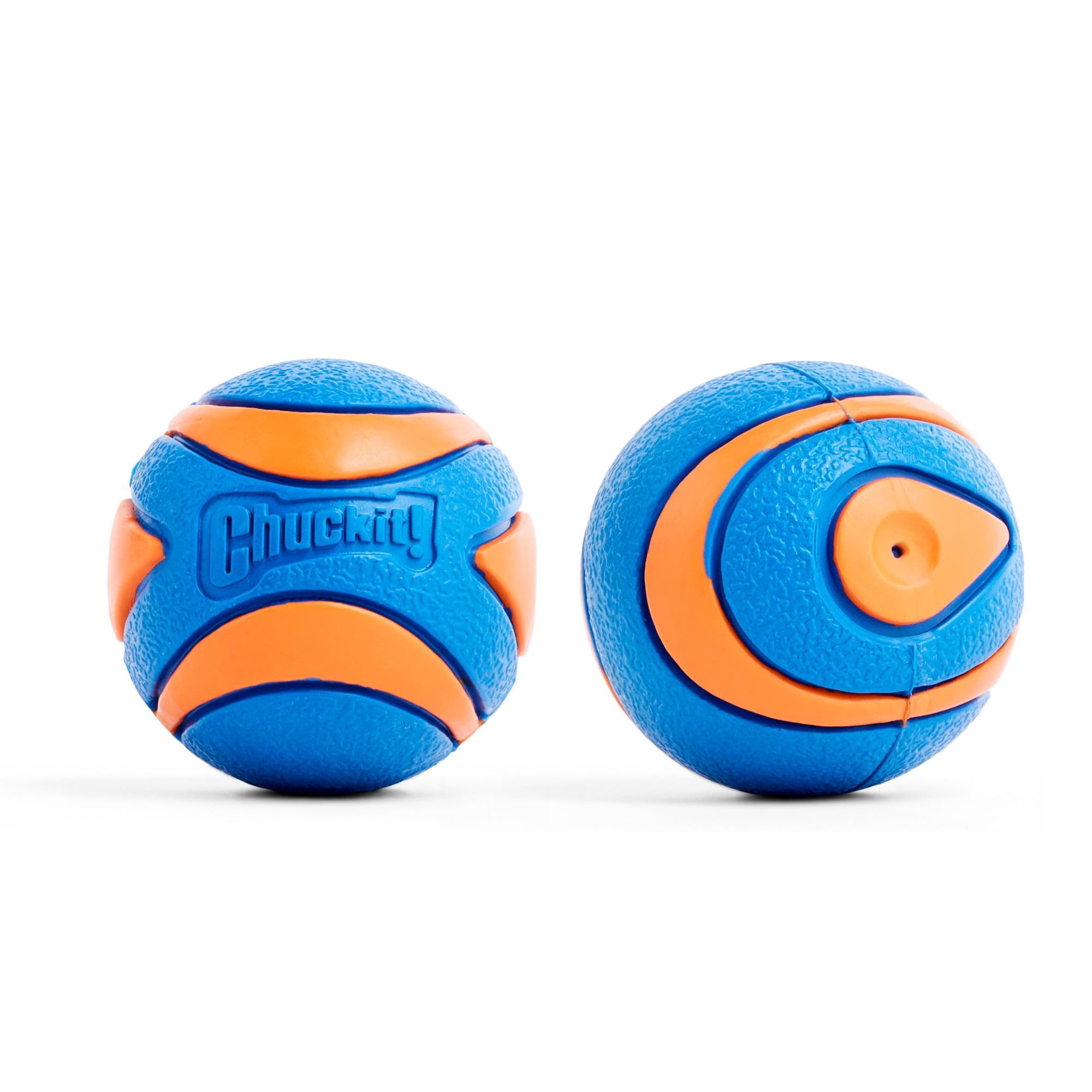 Chuckit! Ultra bola parlante para perros pequeños, ideal para juegos de búsqueda.