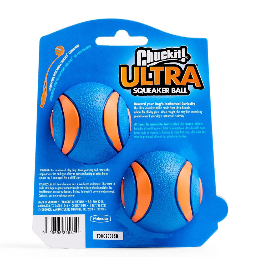 Chuckit! Ultra Squeaker, bola flotante ideal para jugar en agua y playa.
