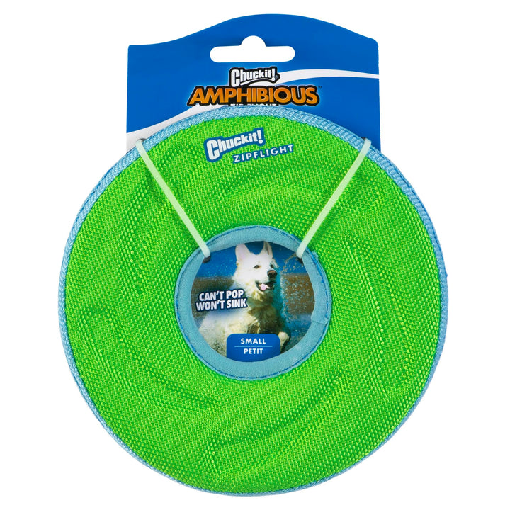 Chuckit Zipflight disco, vista superior, ideal para distancias largas en el juego