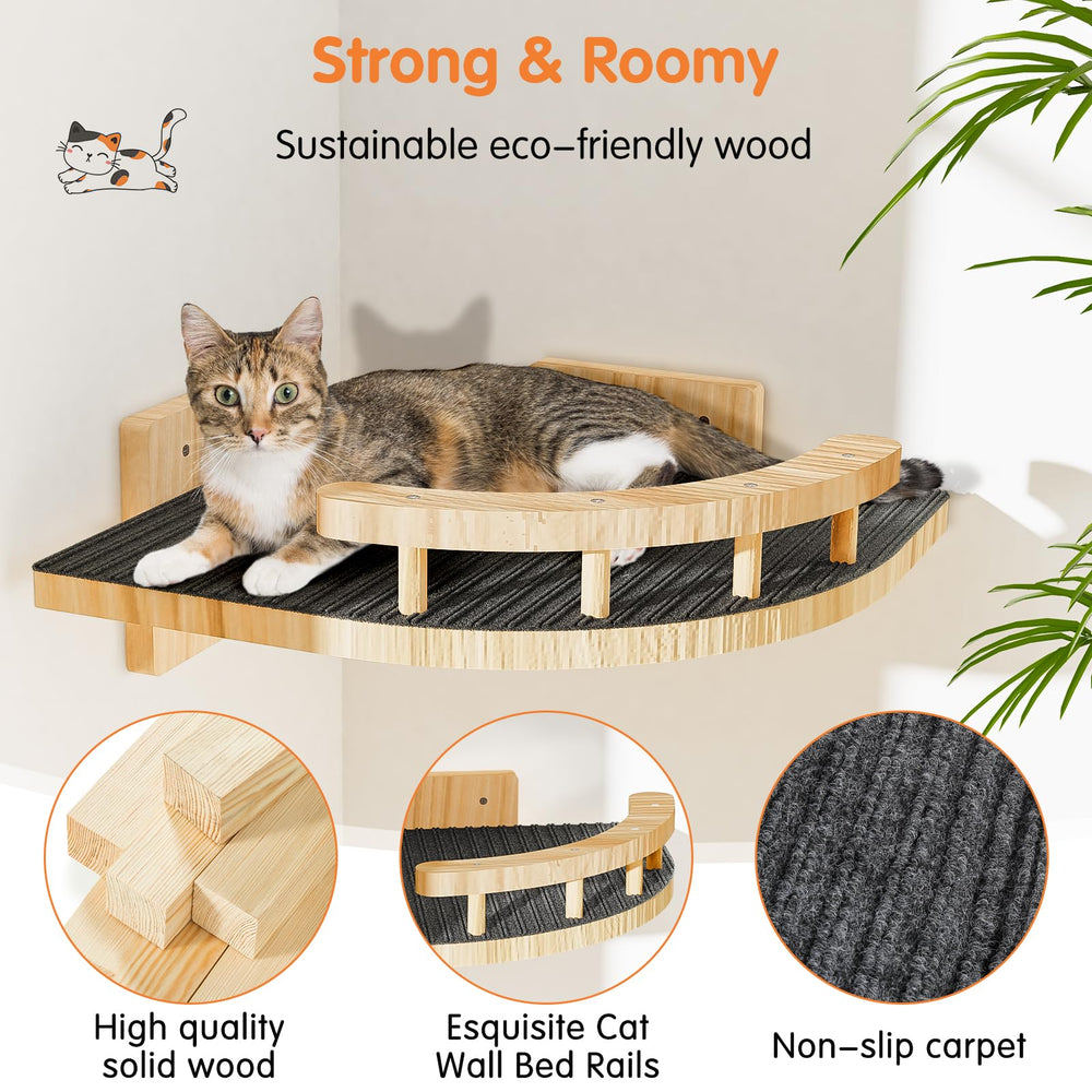 Chuiendi estantería para gatos pequeños y medianos, múltiples rutas para trepar y jugar.