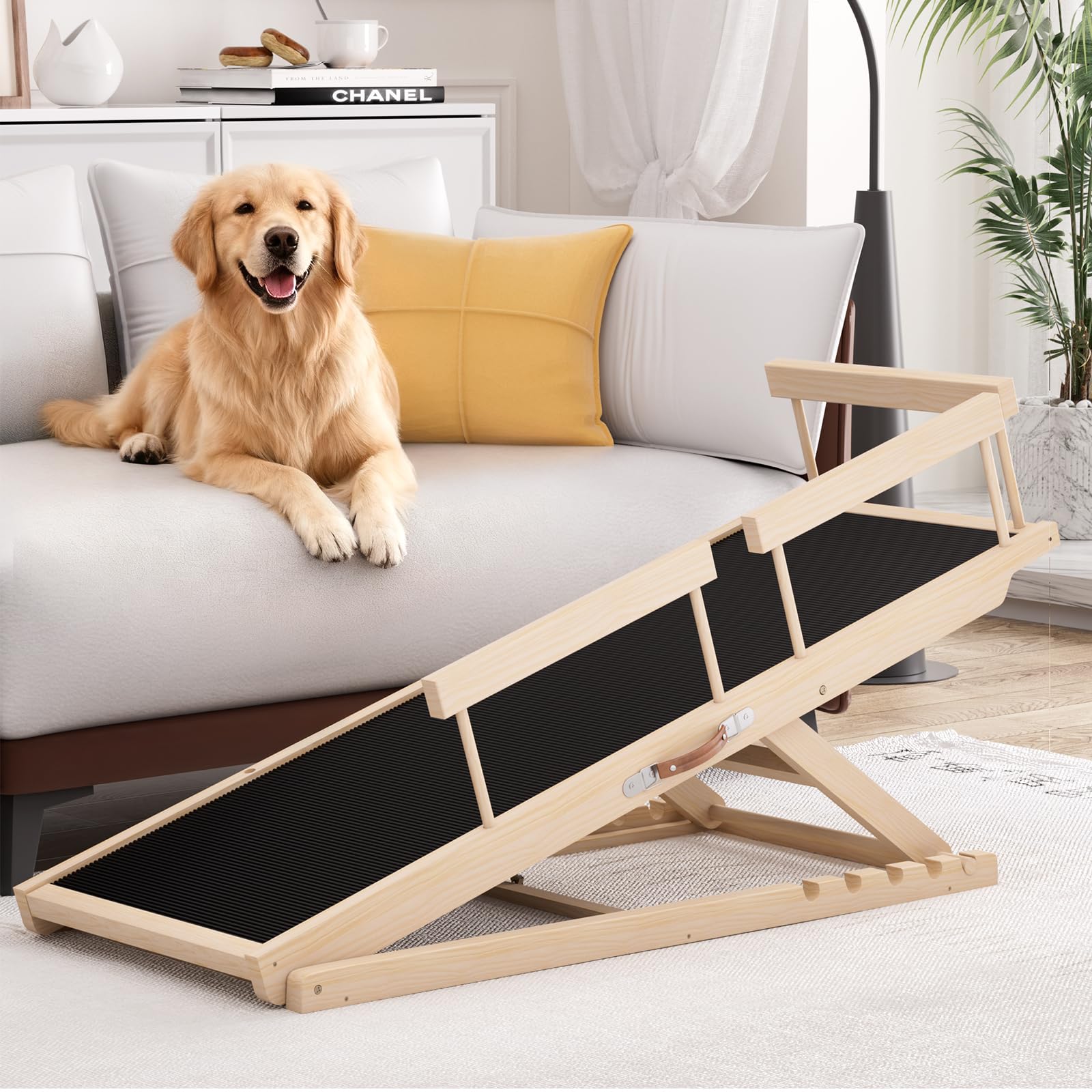 Rampa para cama, sofá y coche, uso práctico para mascotas.