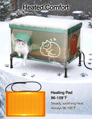 Chumajor refugio para gatos resistente a lluvia y viento