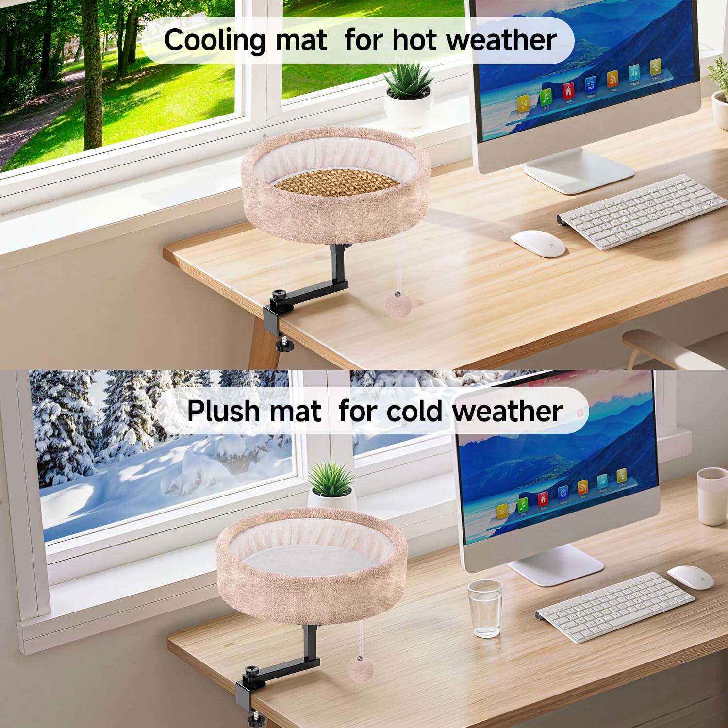 Chumajor Cama con diámetro de 38 cm para espacios reducidos