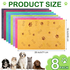 Toalla de microfibra Chumia para perro, suave y absorbente para secado rápido.