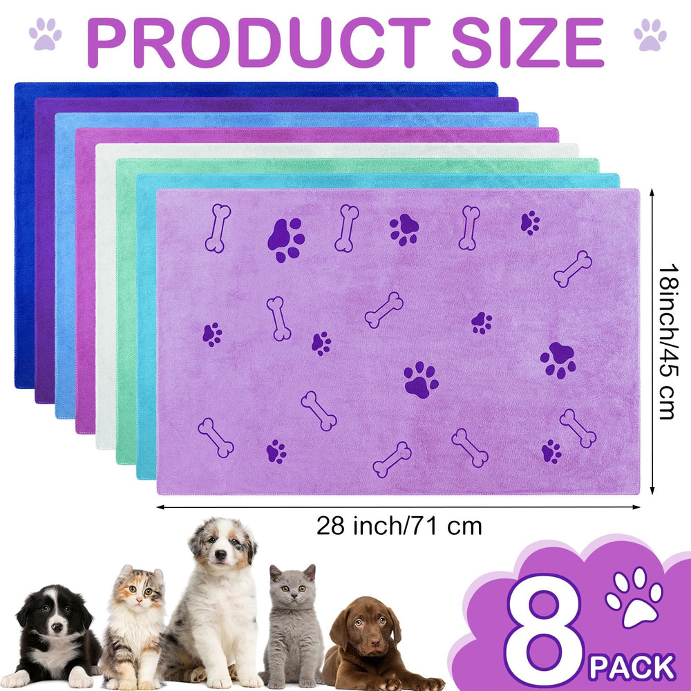 Textura suave de microfibra Chumia, toalla absorbente para mascotas.
