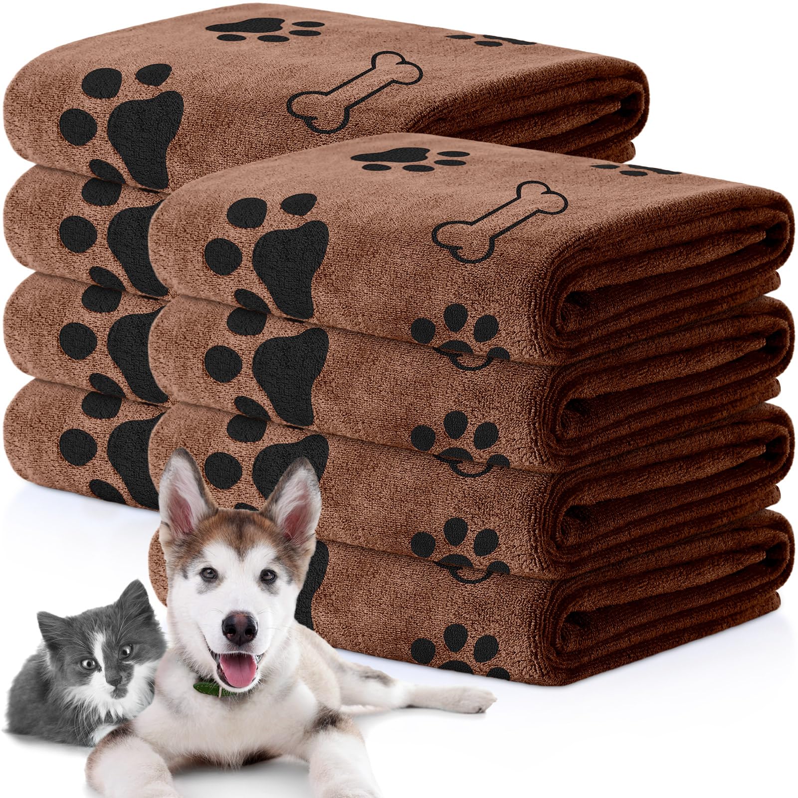 Toalla para perro Chumia con absorción rápida, ideal para secado tras el baño