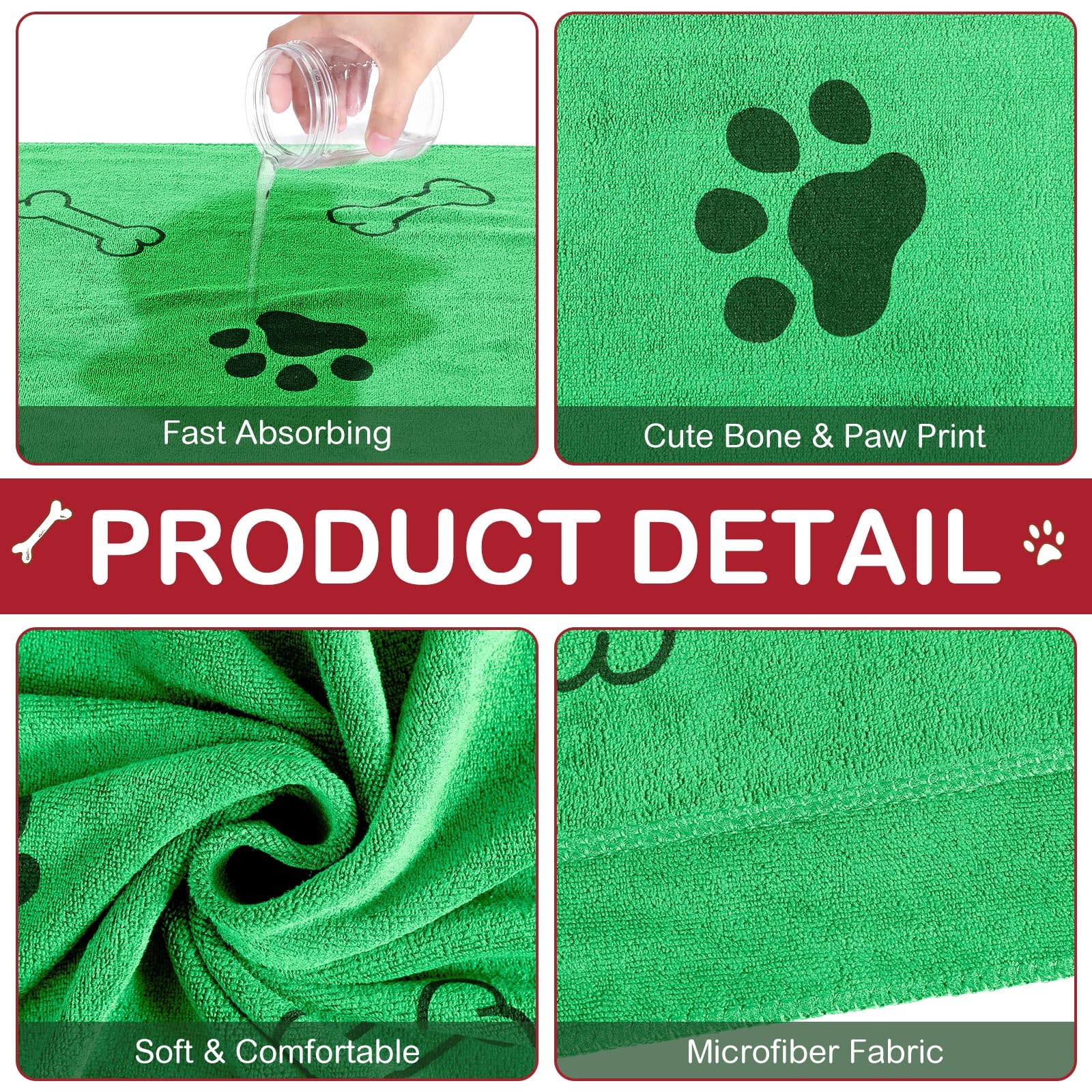 Chumia toallas para mascotas lavables y duraderas para uso repetido.