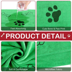 Chumia toallas para mascotas lavables y duraderas para uso repetido.