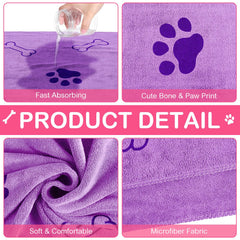 Toallas Chumia para perros con textura suave y alta absorción