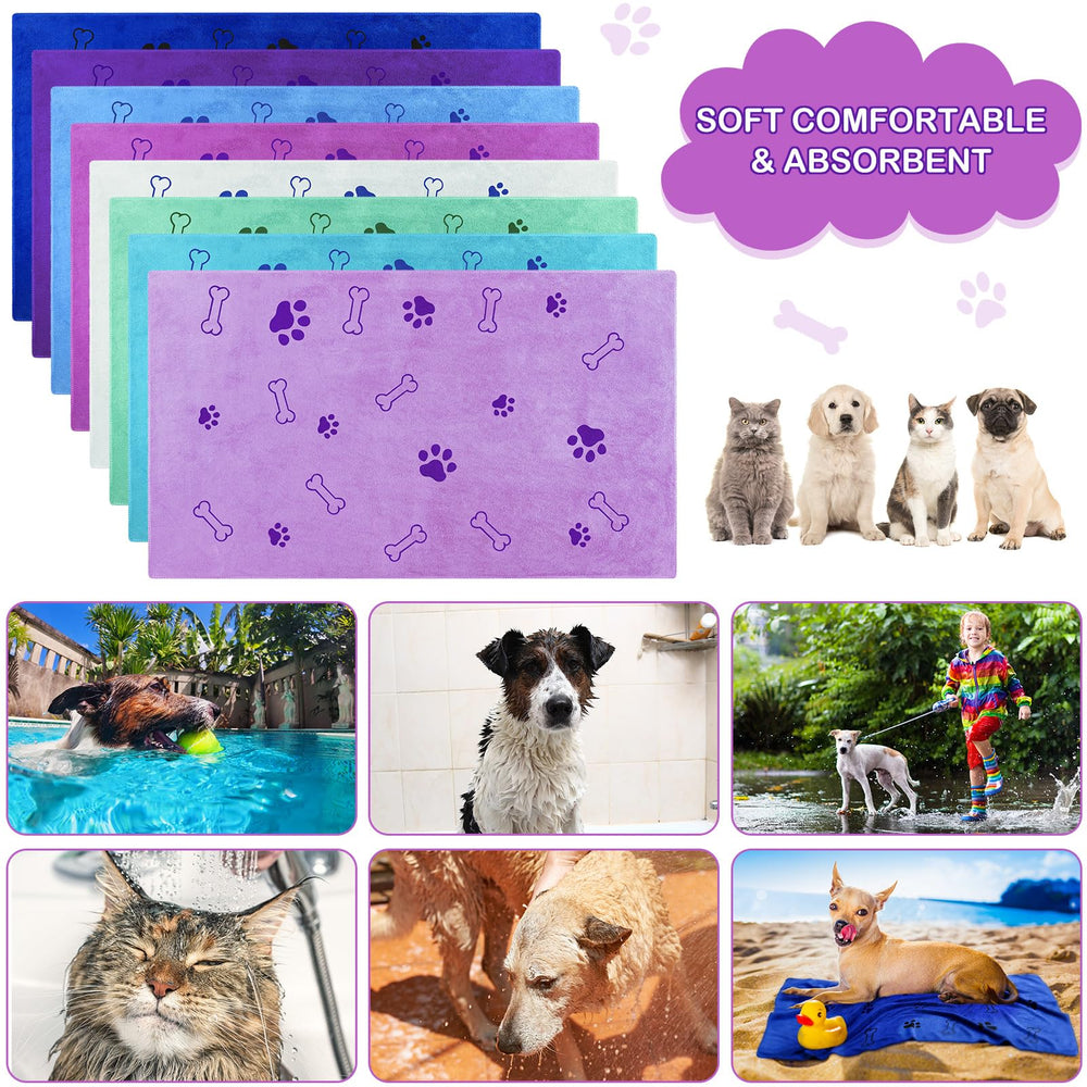 Toallas para uso diario en casa para perros y gatos.