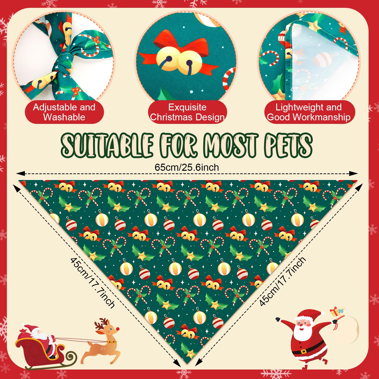 Chunful bandana copo de nieve, suave y transpirable para cualquier evento
