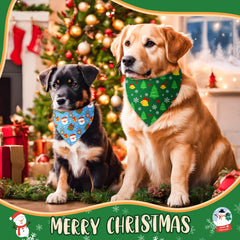Chunful bandana muñejo de nieve para perros, estilo tierno para fiestas