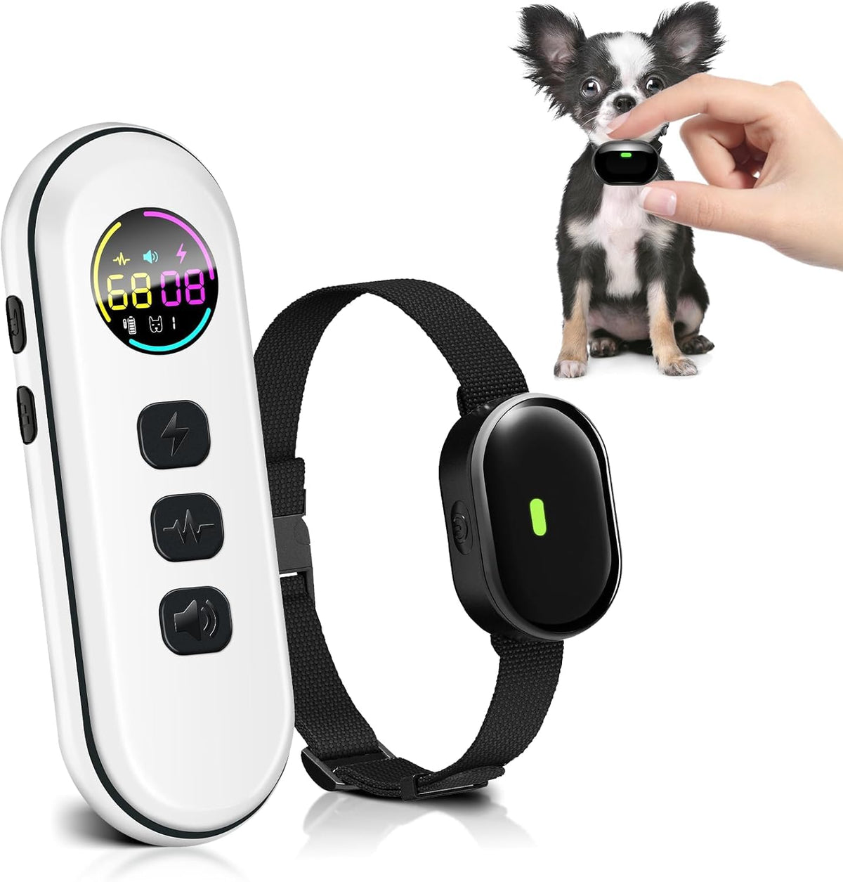 Collar de entrenamiento Chupolik ultra pequeño para perros pequeños, cómodo para paseos diarios.