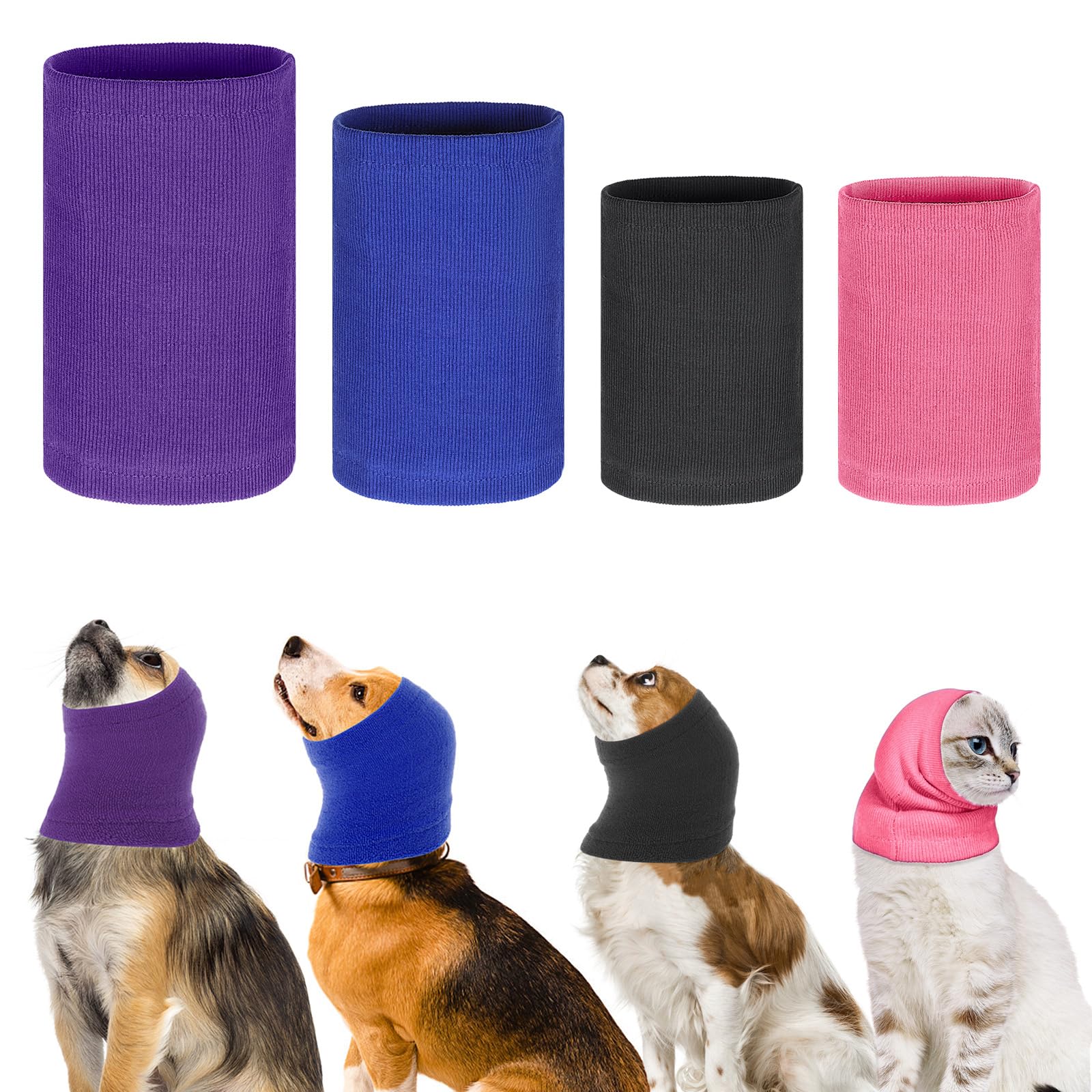 CIATBYYJ orejas para perro: coberturas elásticas que se ajustan durante el baño.