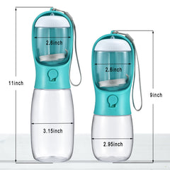 Botella Cibaabo de 300ml para cachorros y paseos cortos.