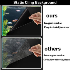 Fondo negro para acuario CICK SEED, 11.8 x 39 pulgadas.