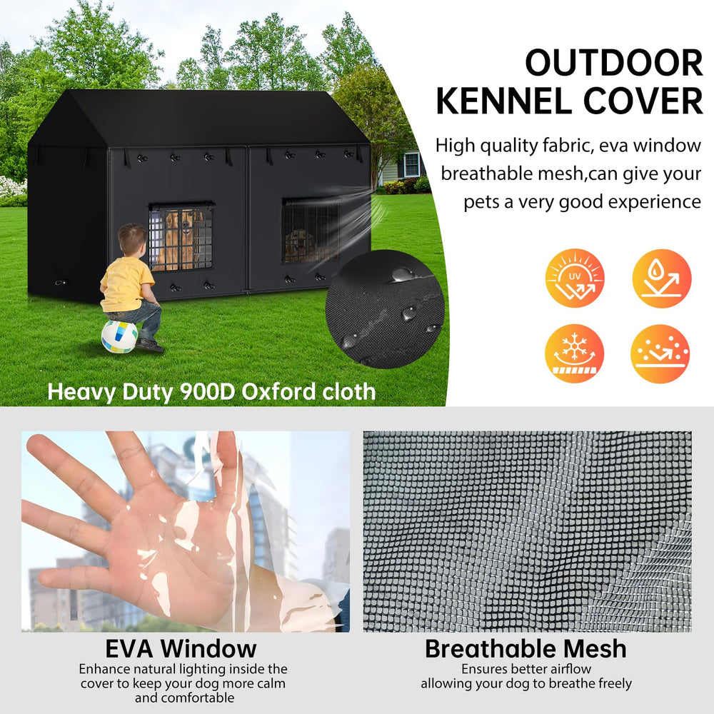ciclvx jaula-perro-malla-respirible mejora la ventilación dentro de la jaula.