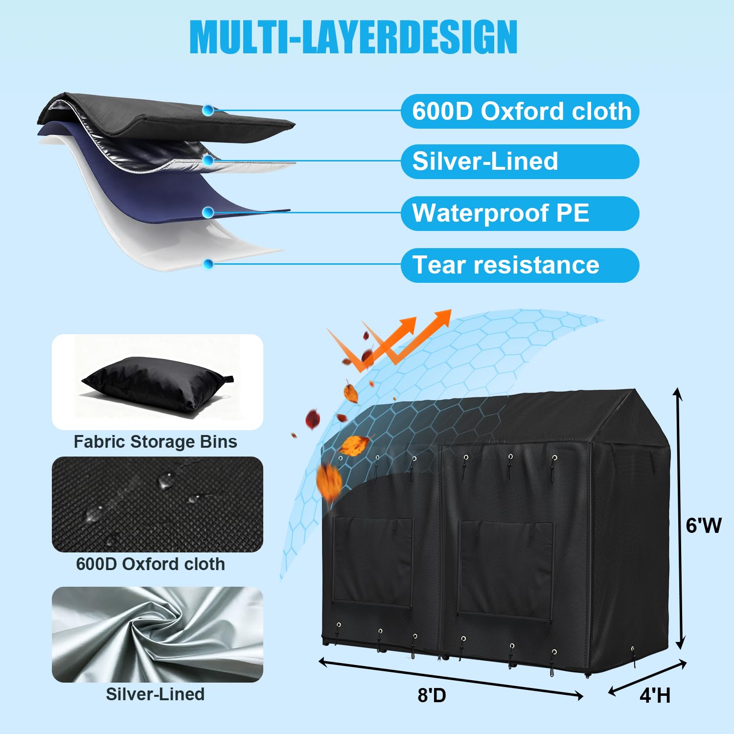 ciclvx ventanas eva-cristal permiten ventilación y luz natural para tu mascota