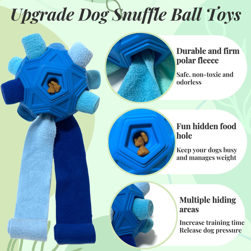 CIIVURR Snuffle Ball azul, material seguro y sin olores para masticar.