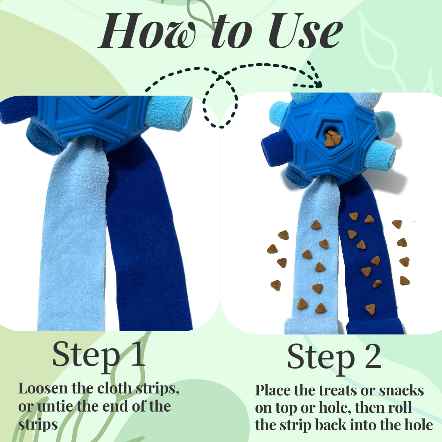 CIIVURR Snuffle Ball azul, diseño duradero para sesiones largas.