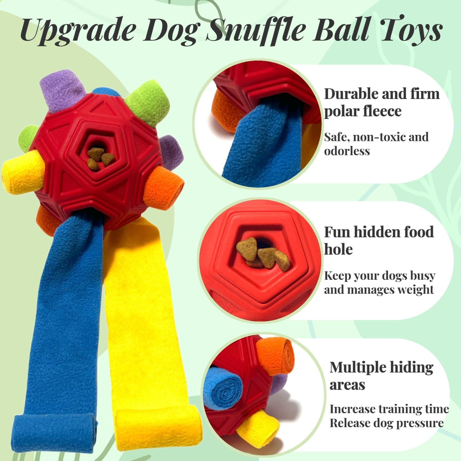 CIIVURR Snuffle Ball, interior visible, ideas para esconder premios y aumentar destreza.