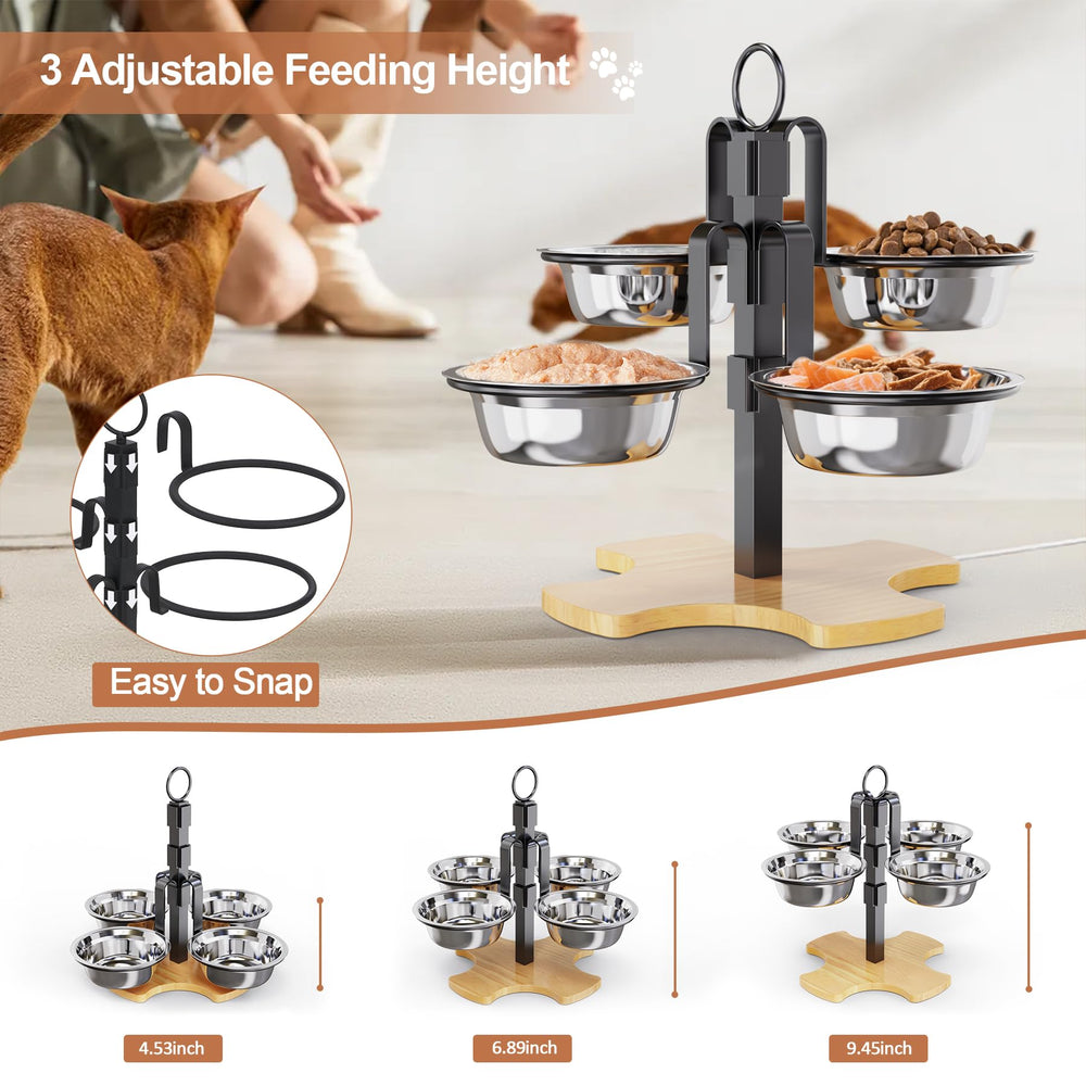 CILXGQLN cuencos de acero inoxidable de 14 cm para comida y agua.