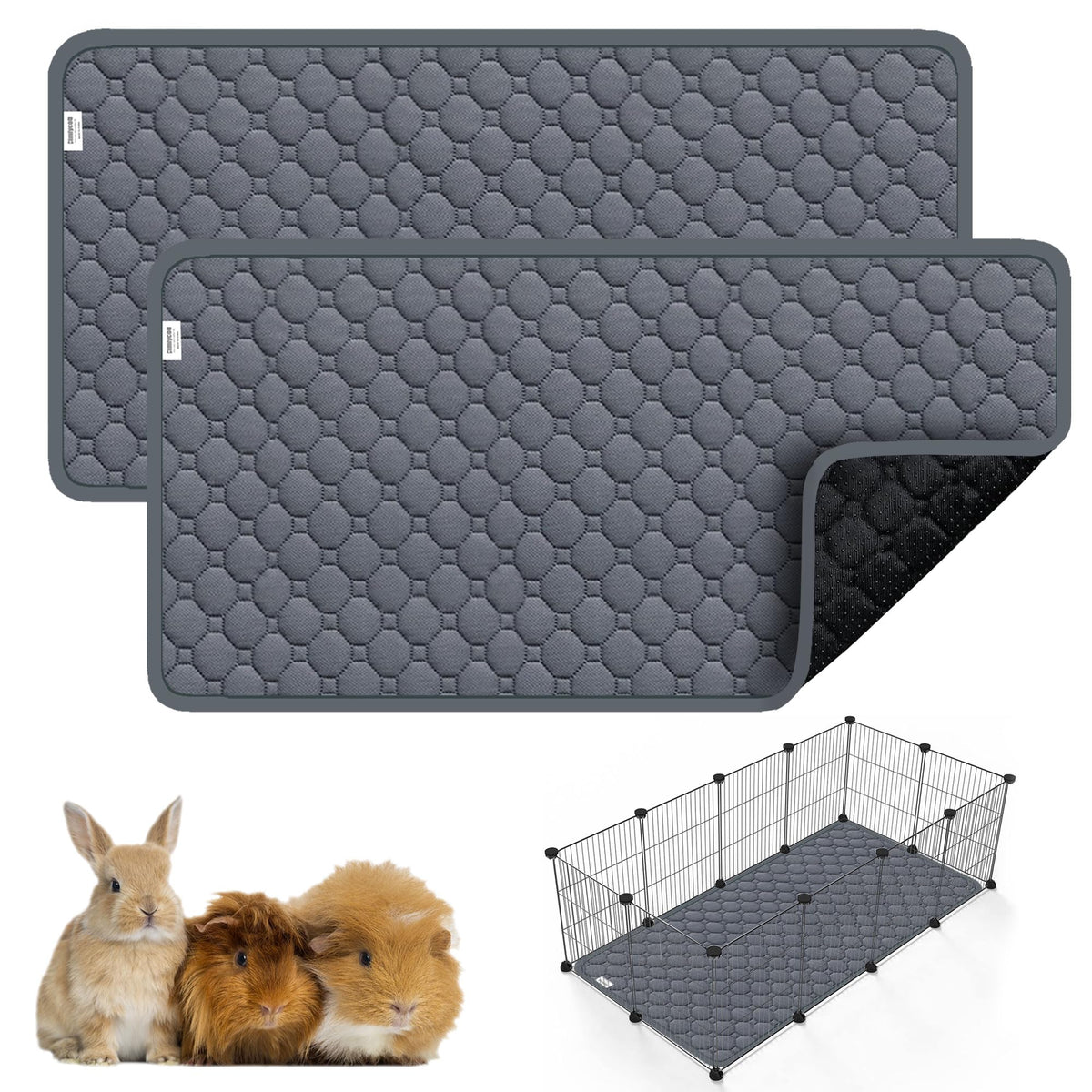 Cimiycob-liner jaula conejo de guinea 59x30: base suave para comodidad e higiene diaria