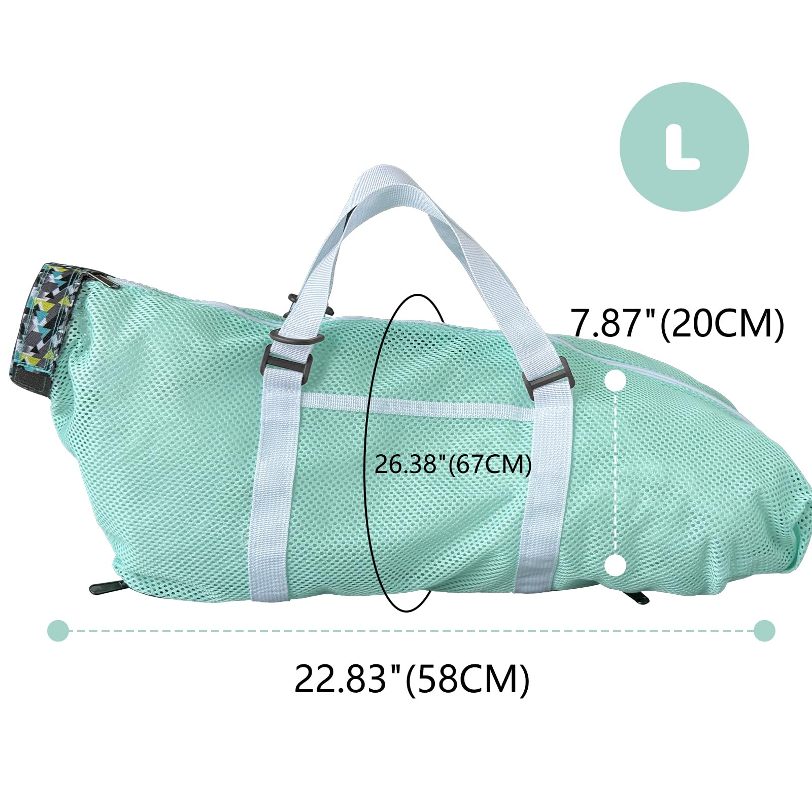 Cinf bolsa-bano-gato-menta-talla-l ideal para limpieza de ojos y oídos.